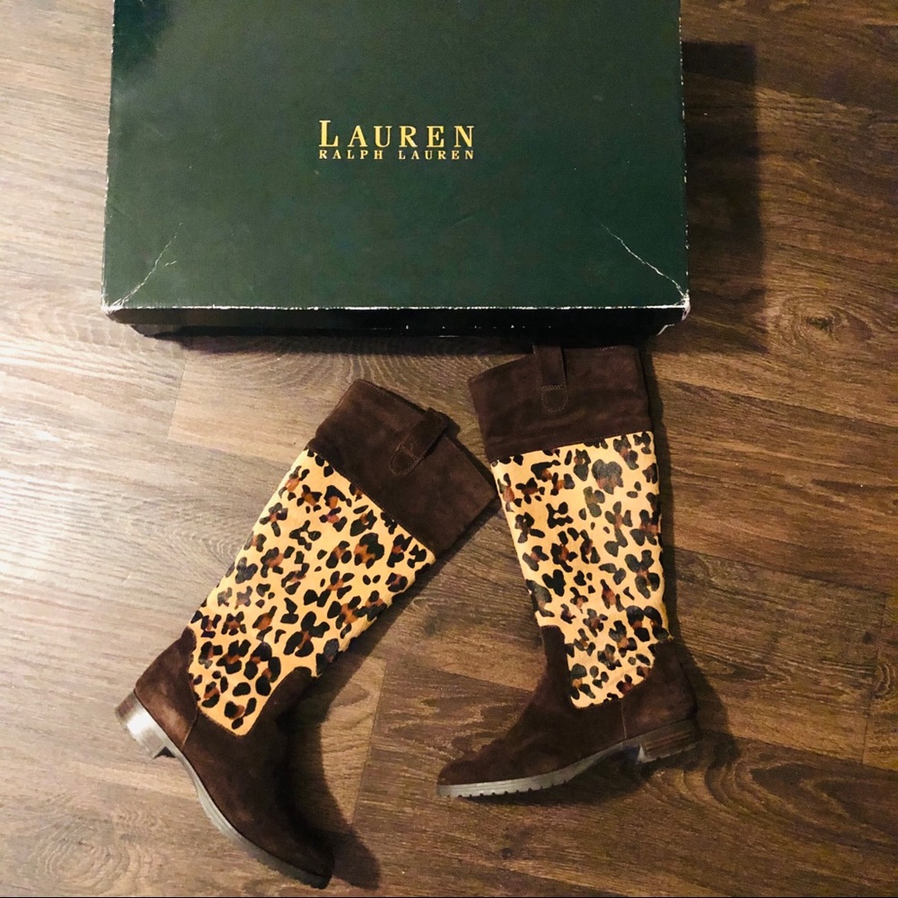 Lauren Ralph Lauren Animal Print Boots